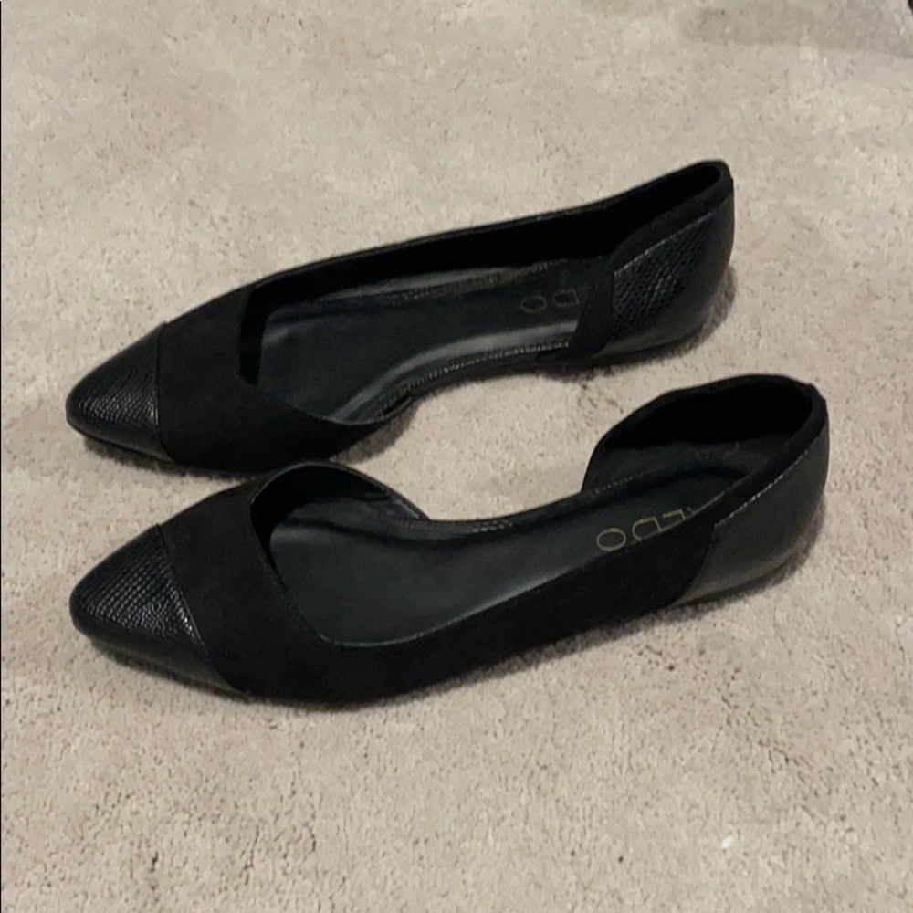 Black Aldo Flats